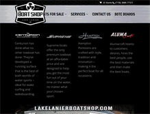 Tablet Screenshot of lakelanierboatshop.com